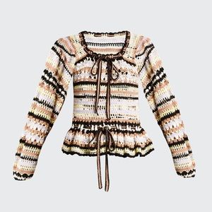 Ulla Johnson “Constanza” crochet knit sweater